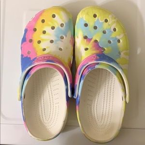 Pastel Tie Dye Crocs